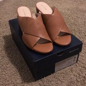 Cole Haan Dakota Crsscrss Mule Color Pecan Leather